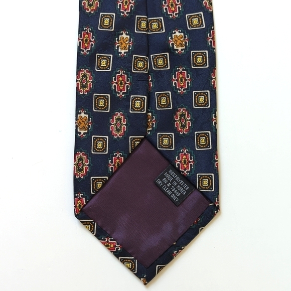 Looney Tunes Mania 1995 Vintage Funky Character & Motif Printed Neck Tie Navy - Picture 8 of 11